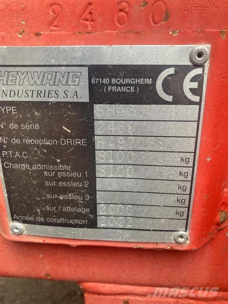 Heywang SH 43/55 S Gübre dagitma tankerleri
