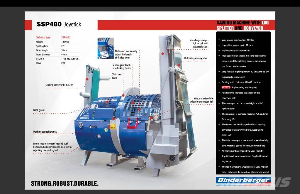 Binderberger SSP 480 Odun kirma, yarma ve dograma makinasi