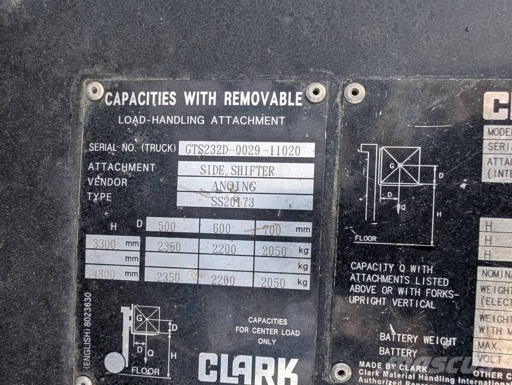 Clark GTS 25 D Dizel forkliftler