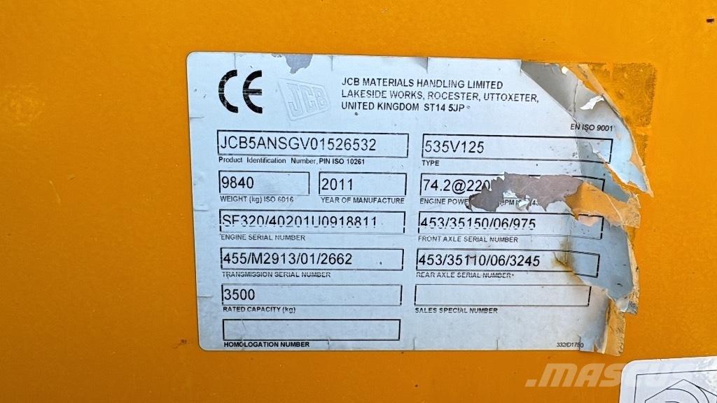 JCB 535-125 Hiviz Teleskopik yükleyiciler