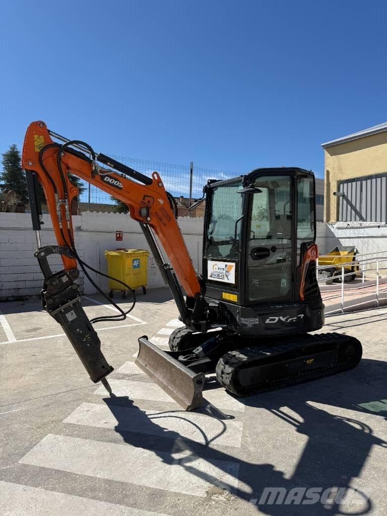Doosan DX 27 Z Mini ekskavatörler, 7 tona dek
