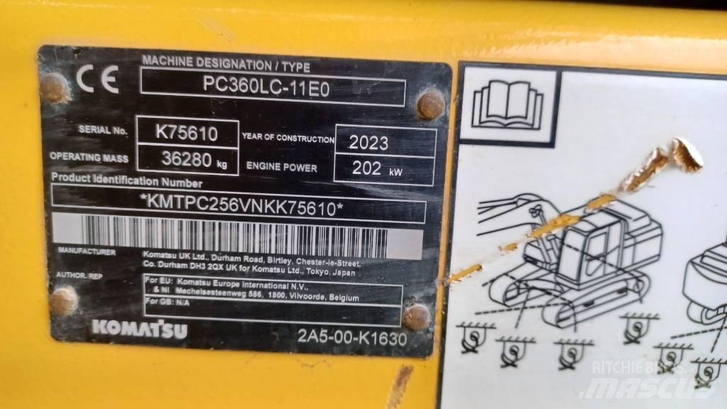 Komatsu PC360LC-11E0 Paletli ekskavatörler