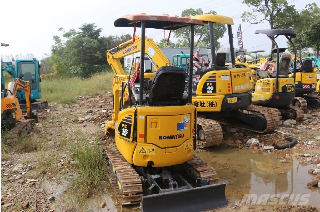Komatsu PC 18 MR Mini ekskavatörler, 7 tona dek