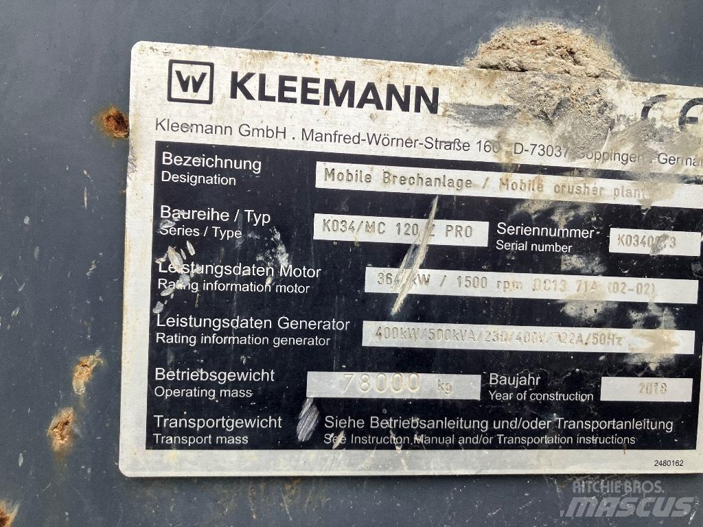 Kleemann MC 120 Z Gezer kırıcılar