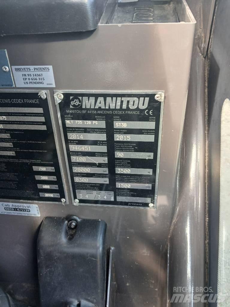 Manitou MLT 735-120 Tarimsal teleskopik yükleyiciler