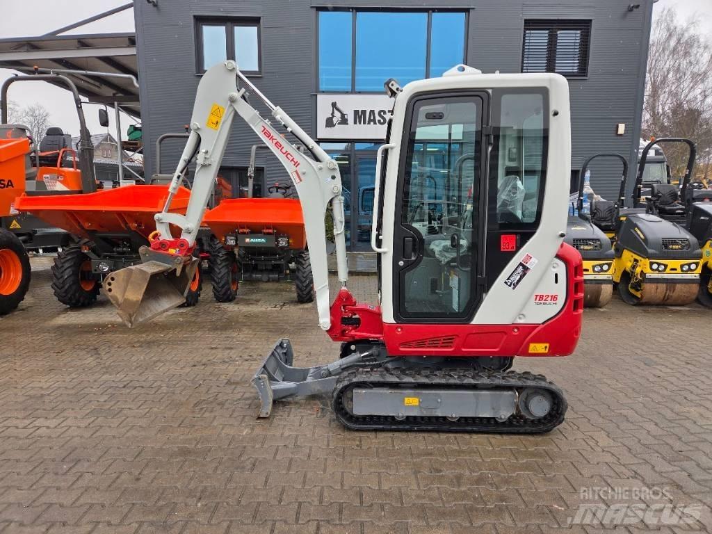 Takeuchi TB 216 Mini ekskavatörler, 7 tona dek