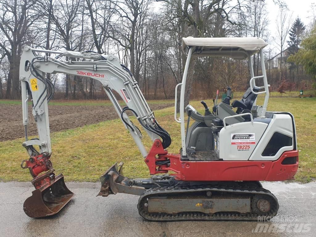 Takeuchi TB 225 Mini ekskavatörler, 7 tona dek