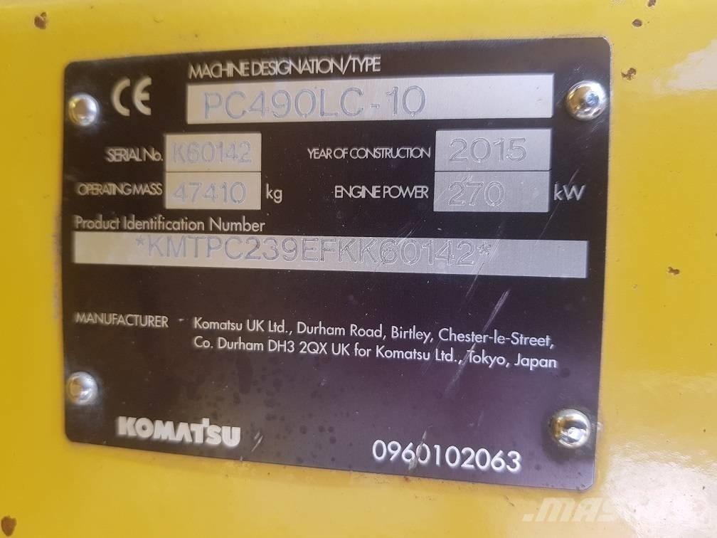 Komatsu PC 490 LC-10 Paletli ekskavatörler