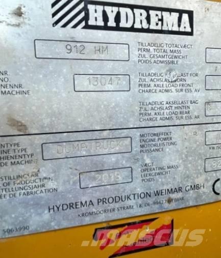 Hydrema 912 HM Belden kirma kaya kamyonu