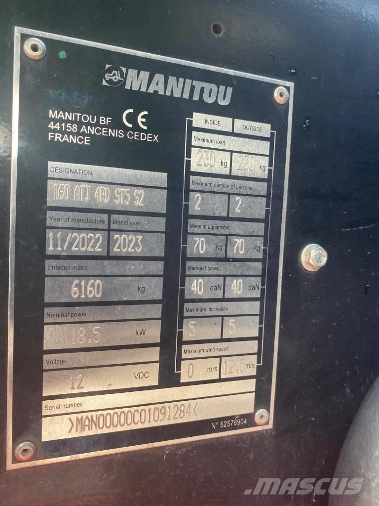 Manitou 160 ATJ Körüklü personel platformları