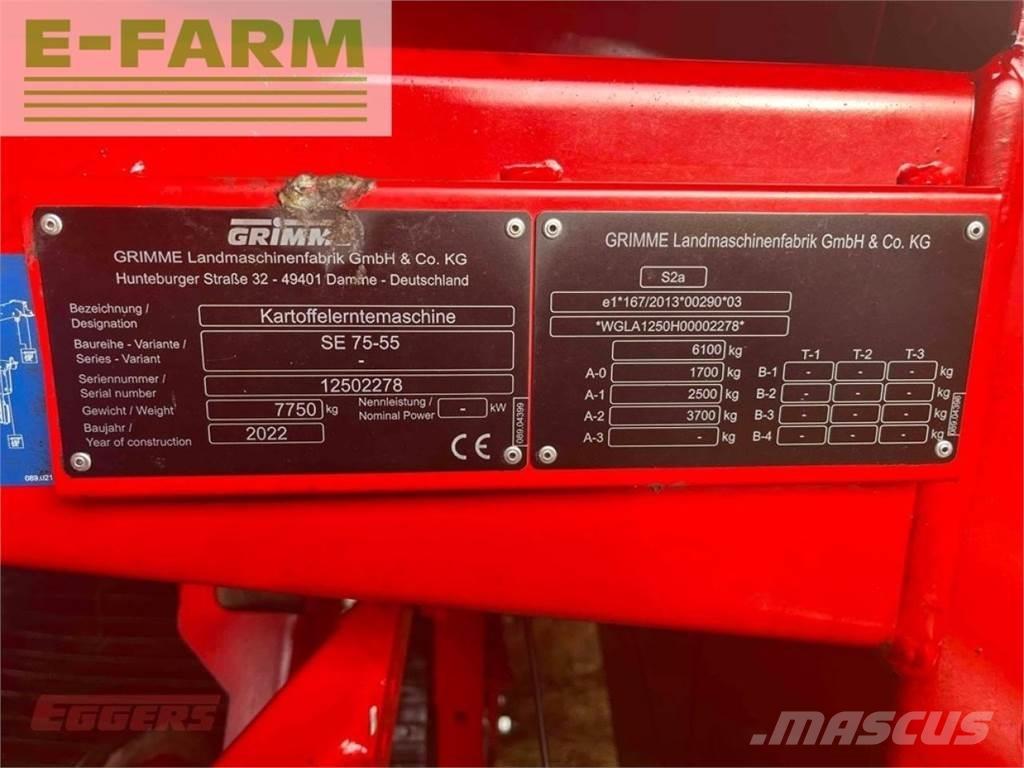 Grimme se 75-55 sb Patates ekipmanları - Diğer