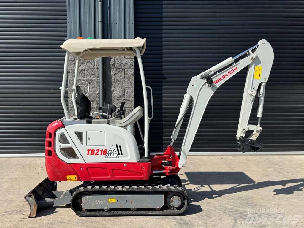 Takeuchi TB 216 Mini ekskavatörler, 7 tona dek