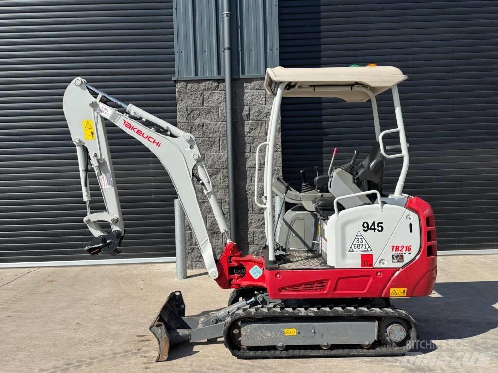 Takeuchi TB 216 Mini ekskavatörler, 7 tona dek