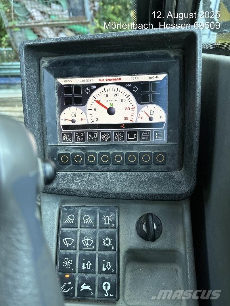 Yanmar B75W Lastik tekerli ekskavatörler