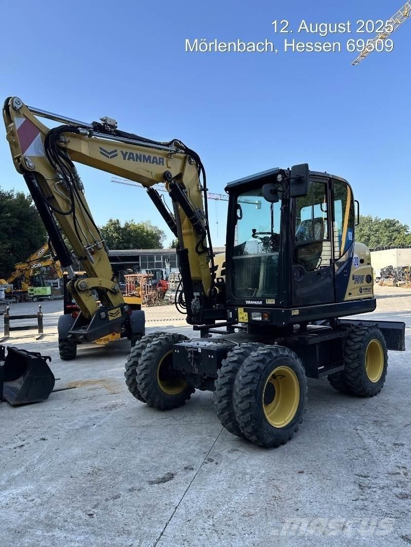 Yanmar B75W Lastik tekerli ekskavatörler