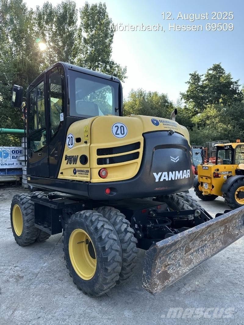 Yanmar B75W Lastik tekerli ekskavatörler