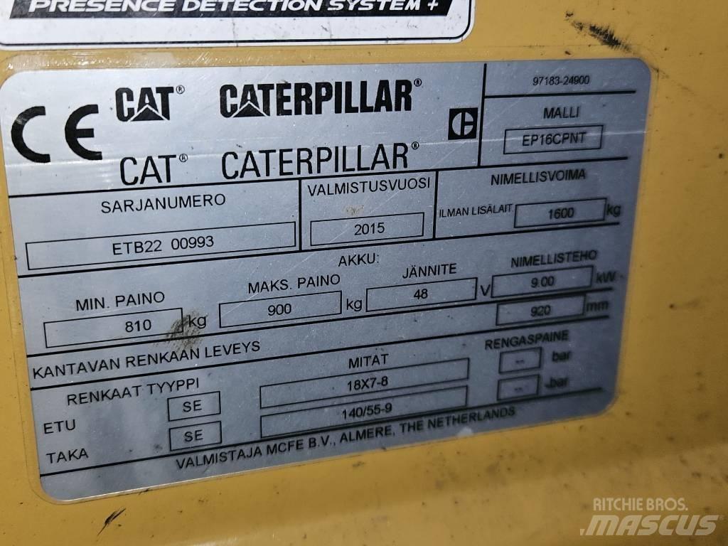 CAT EP16CPNT Elektrikli forkliftler