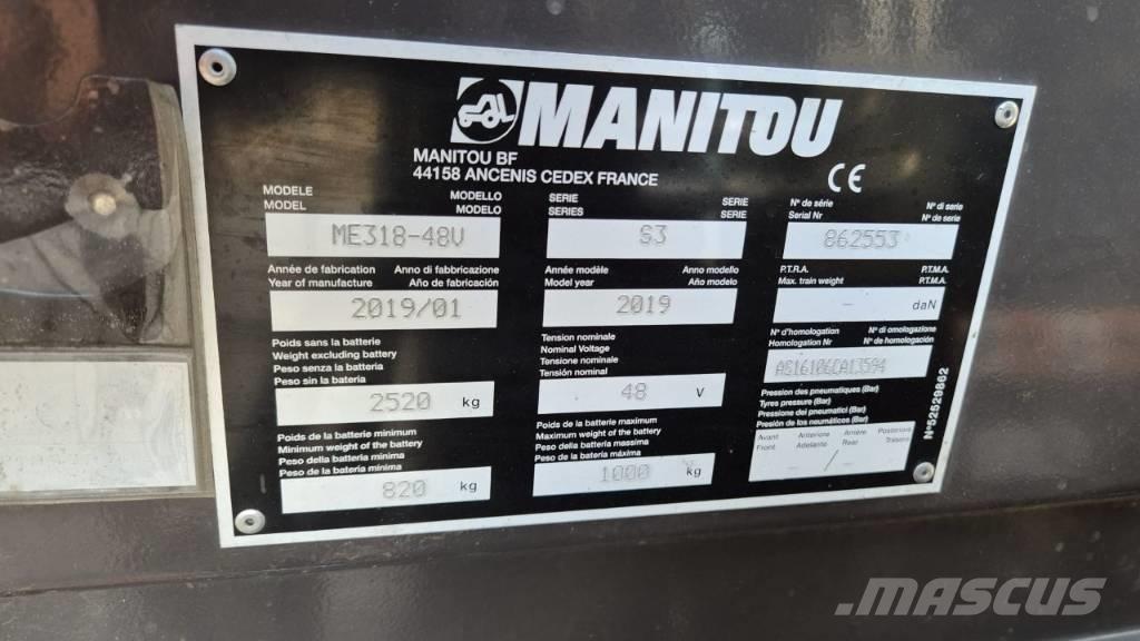 Manitou ME 318 Elektrikli forkliftler