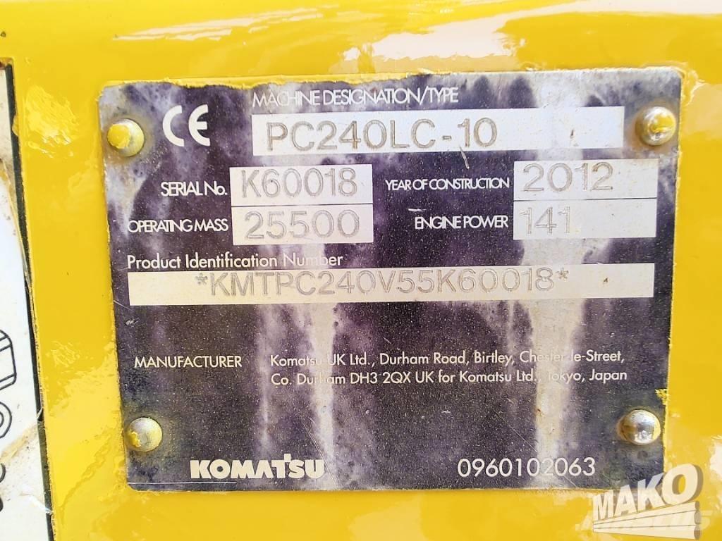 Komatsu PC 240 Paletli ekskavatörler