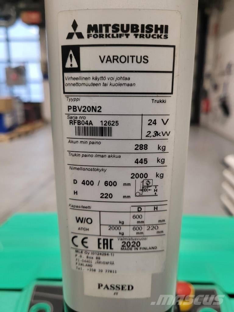 Mitsubishi PBV 20 N2 Düsük seviye platformu