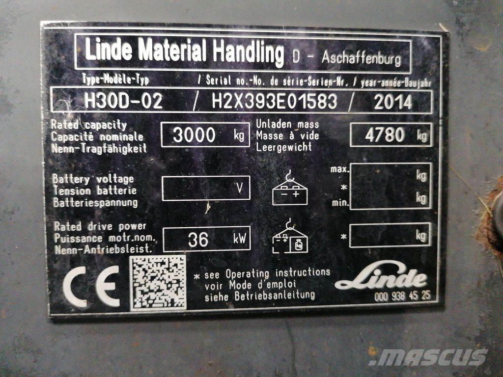 Linde H30D-02 Dizel forkliftler