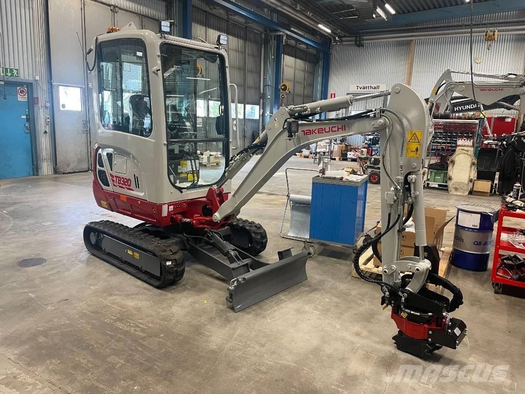 Takeuchi TB 230 Mini ekskavatörler, 7 tona dek