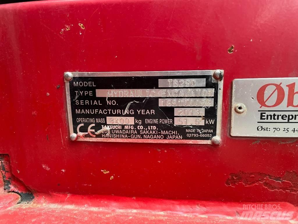 Takeuchi TB290 Midi ekskavatörler 7 - 12 t