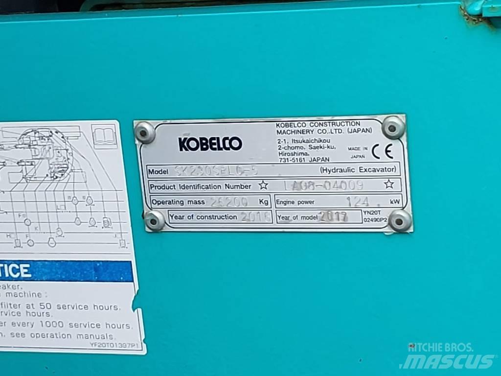 Kobelco SK230SRLC-5 Paletli ekskavatörler
