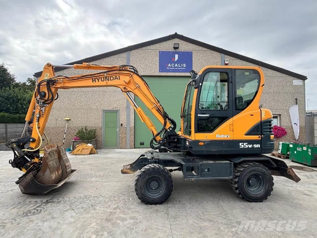 Hyundai R55W-9A Lastik tekerli ekskavatörler