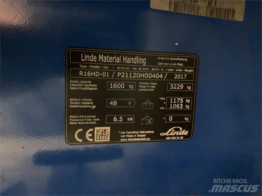 Linde R16HD Reach truck - depo içi istif araçları