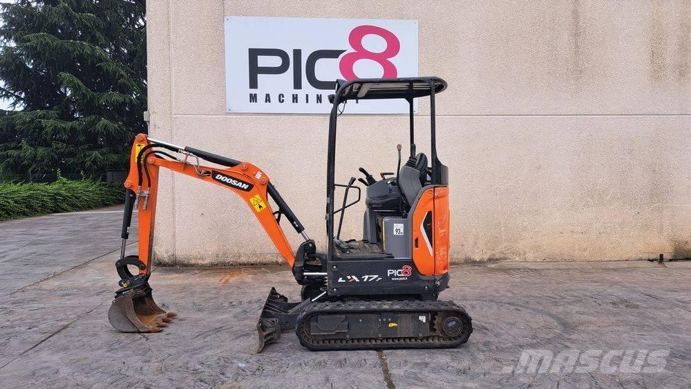 Doosan DX 17 Mini ekskavatörler, 7 tona dek