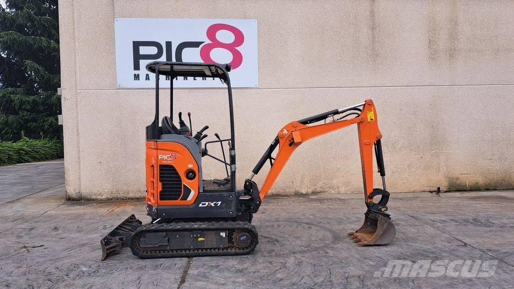 Doosan DX 17 Mini ekskavatörler, 7 tona dek