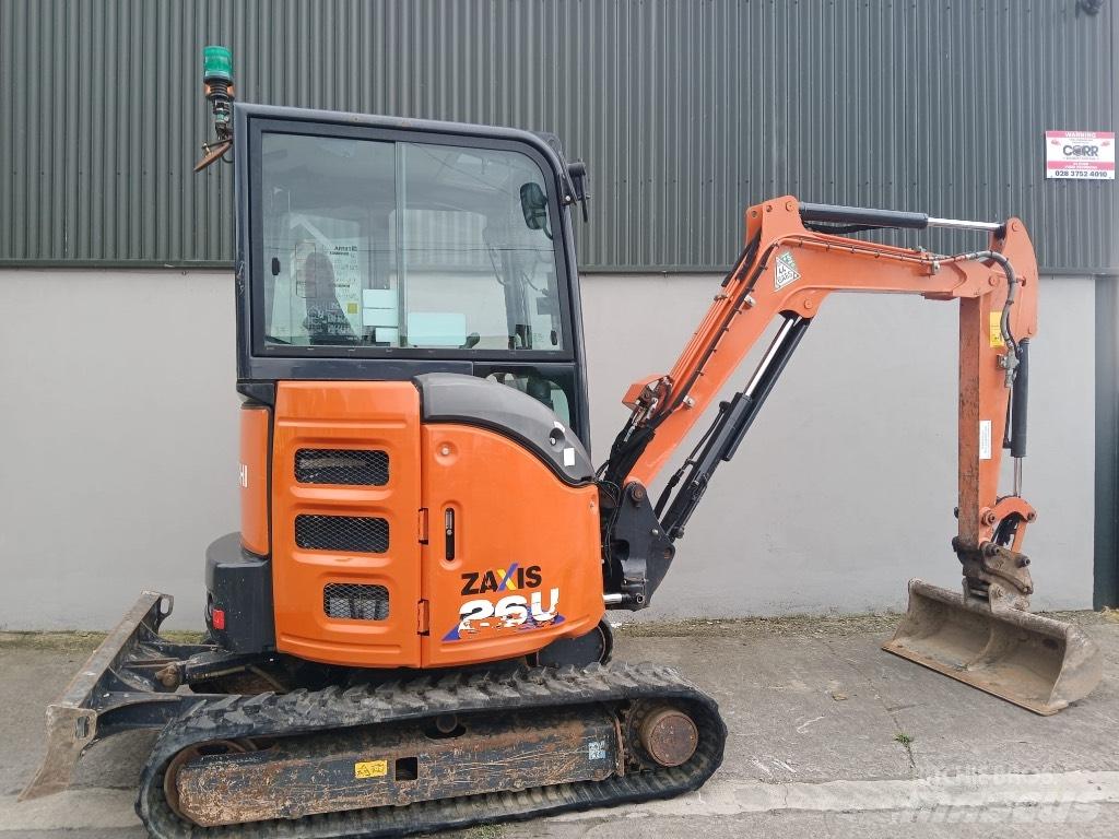 Hitachi ZX 26 U-6 Mini ekskavatörler, 7 tona dek