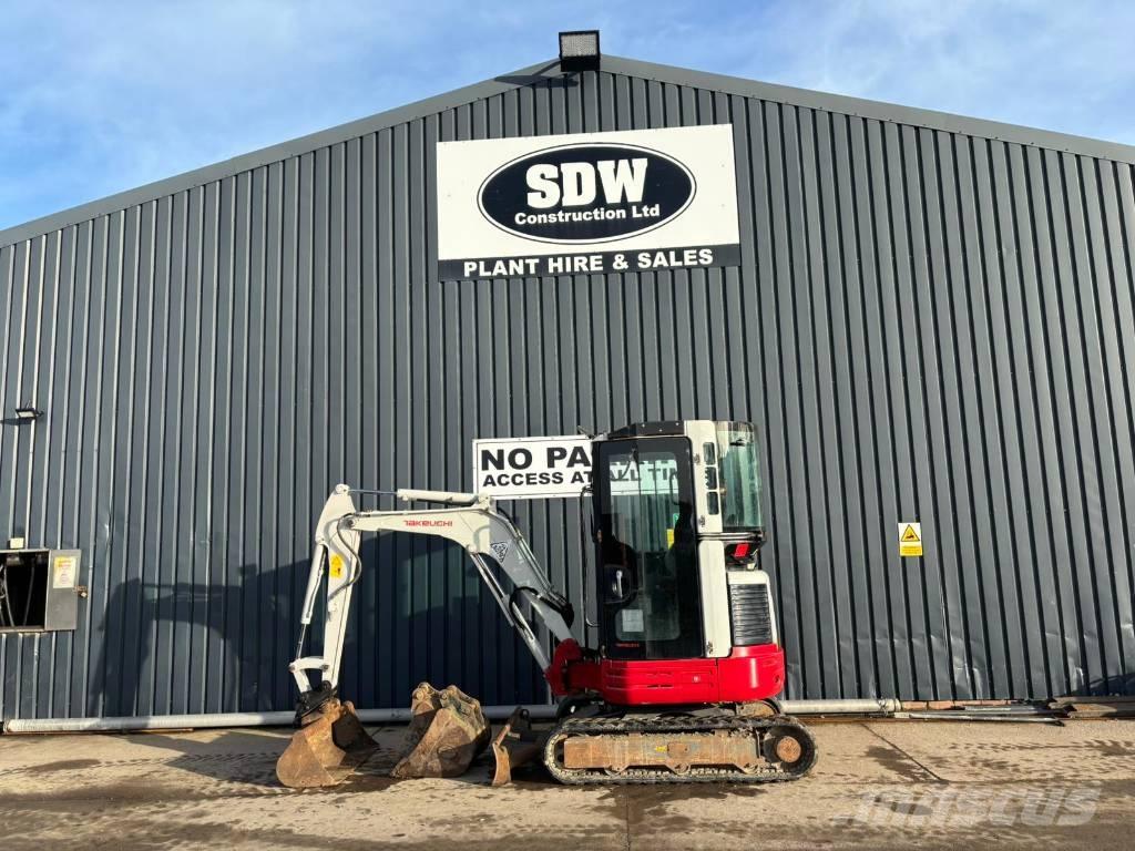 Takeuchi TB 23 R Mini ekskavatörler, 7 tona dek