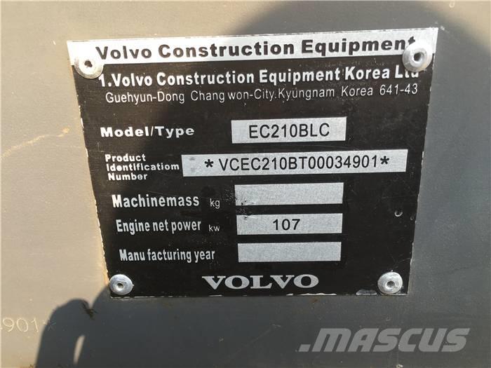 Volvo EC 210 B LC Paletli ekskavatörler
