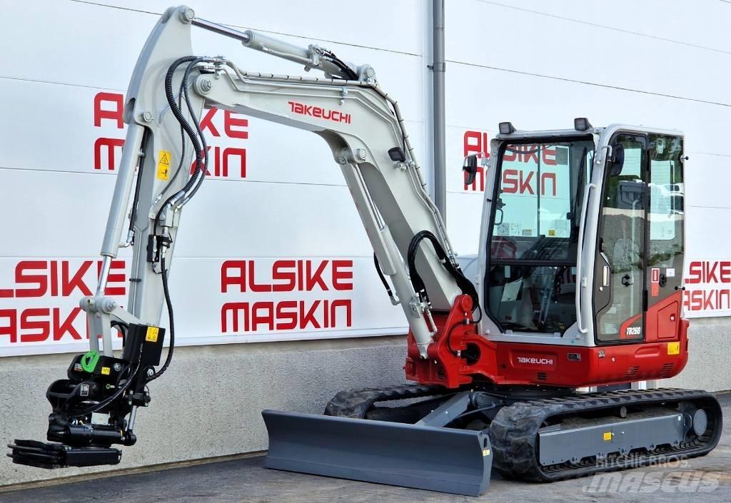 Takeuchi TB260 Mini ekskavatörler, 7 tona dek