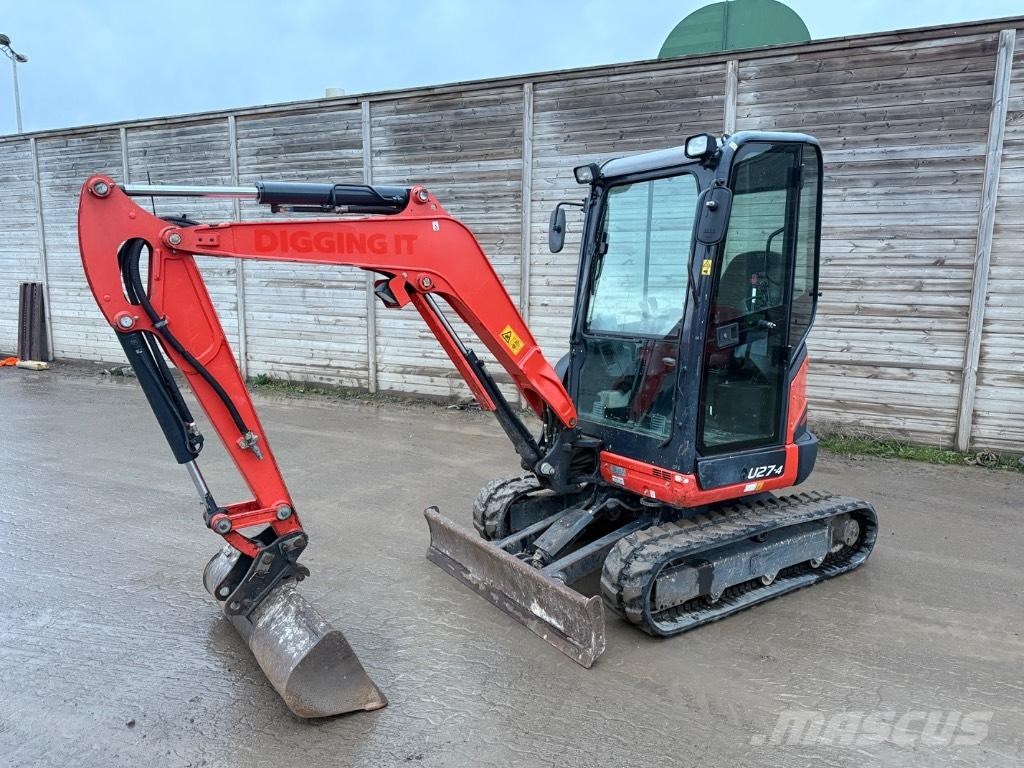Kubota U 27-4 Mini ekskavatörler, 7 tona dek