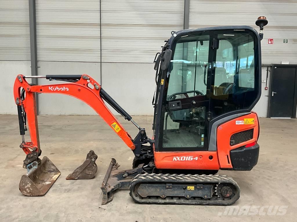 Kubota KX 016-4 Mini ekskavatörler, 7 tona dek