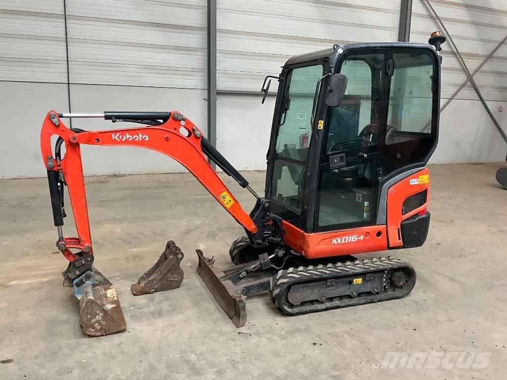 Kubota KX 016-4 Mini ekskavatörler, 7 tona dek