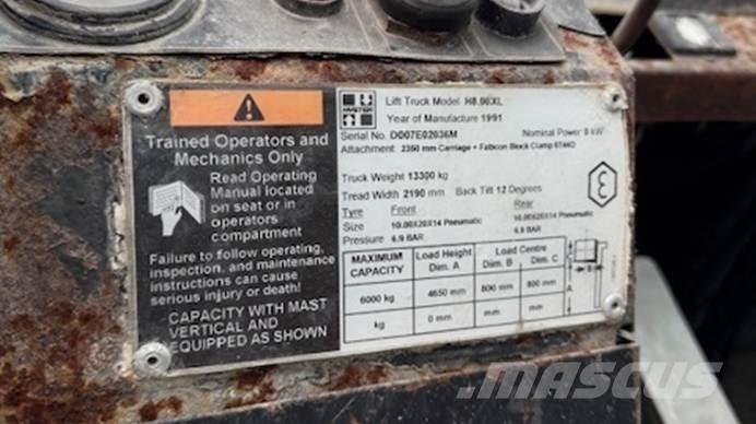 Hyster H 8.00 XL 5 Akülü depo ekipmanları