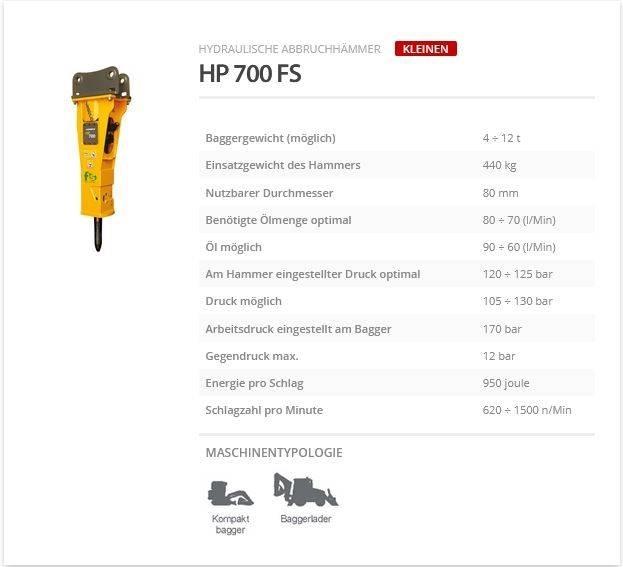 Indeco HP 700 FS Hidrolik kırıcılar