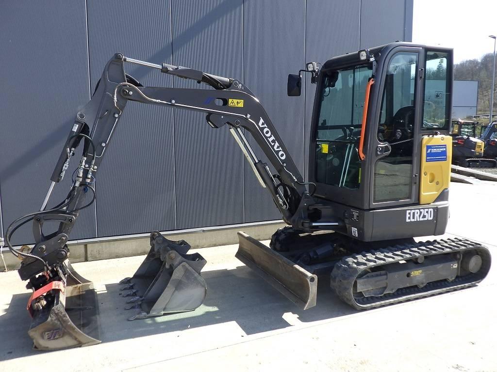 Volvo ECR 25 D Mini ekskavatörler, 7 tona dek