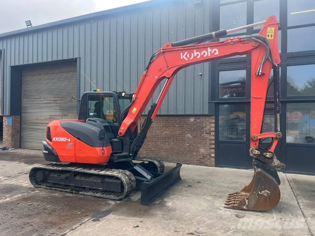 Kubota KX 080-4 Mini ekskavatörler, 7 tona dek