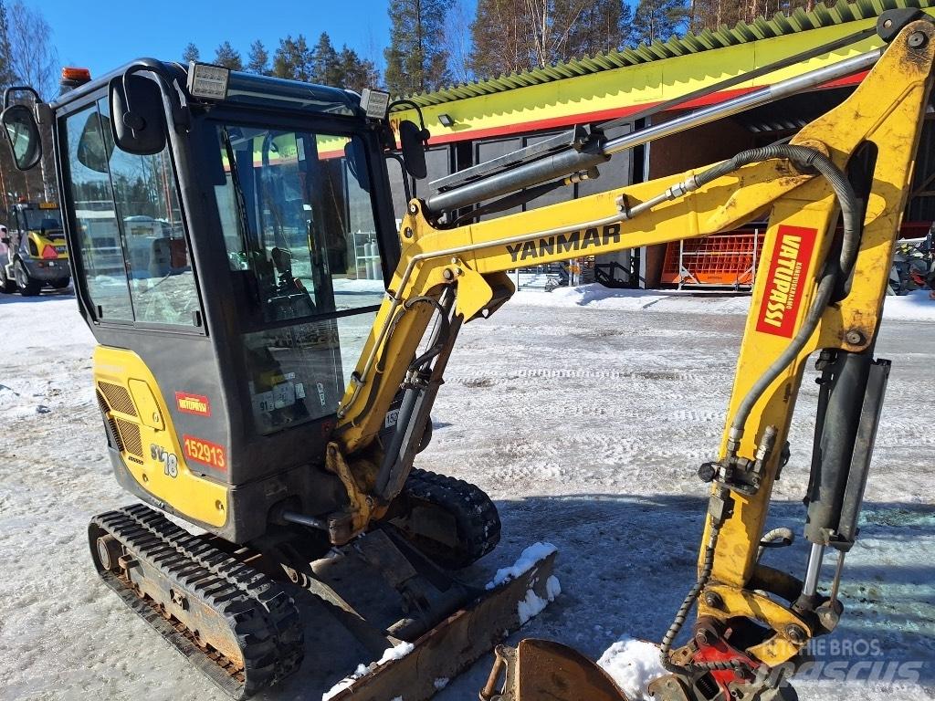 Yanmar SV 18 Mini ekskavatörler, 7 tona dek