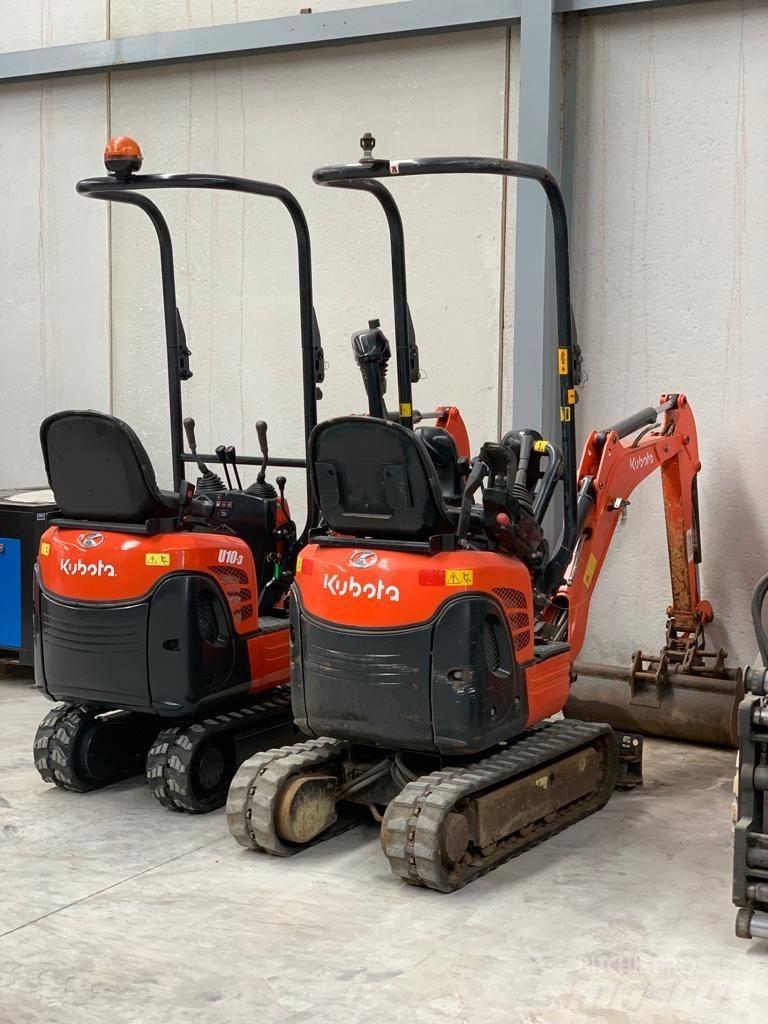 Kubota U 10 Mini ekskavatörler, 7 tona dek