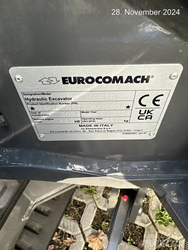 Eurocomach 65TR Mini ekskavatörler, 7 tona dek