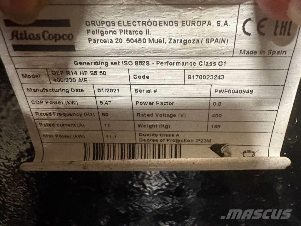 Atlas Copco QEP R 14 Benzinli Jeneratörler