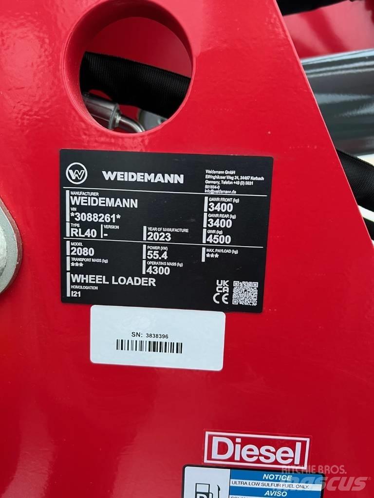 Weidemann 2080 Tekerlekli yükleyiciler