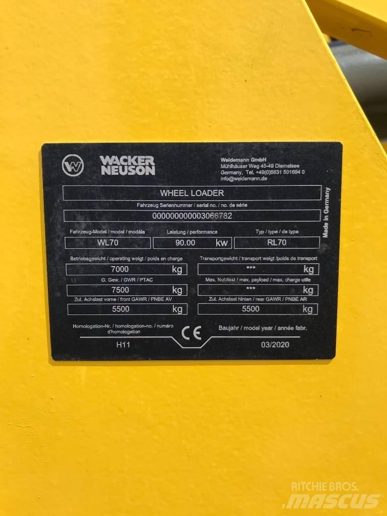 Wacker Neuson WL70 Tekerlekli yükleyiciler