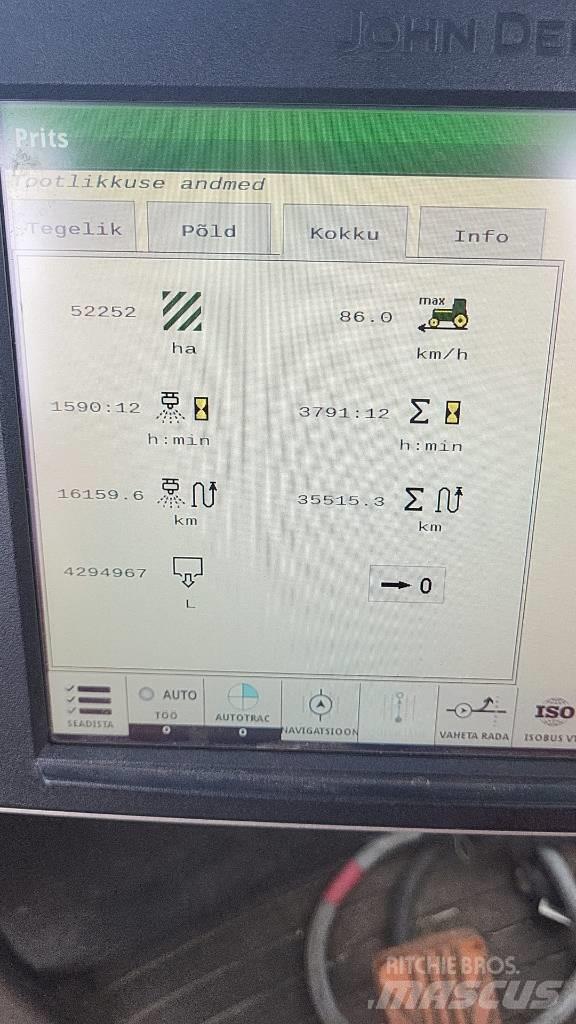 John Deere 962 i Çekilir pülverizatörler